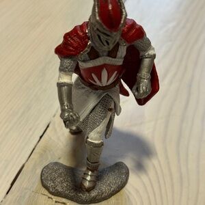 Shleich Red and Silver Knight Figurine
